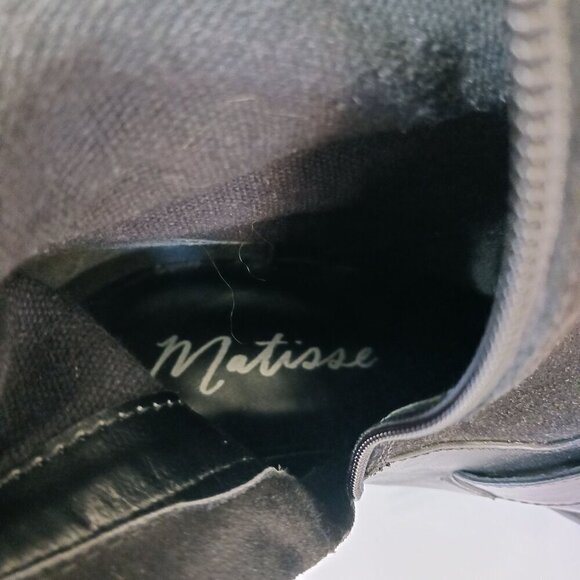 Matisse Lola Black Suede Leather Over The Knee Boots Size 9 - Picture 7 of 13